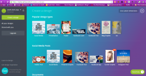 canva main page